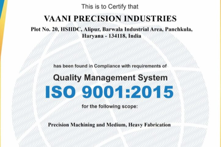 Certificate of Quality Assurance