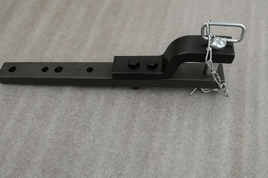 A heavy-duty Swinging Drawbar Assembly (NPT), demonstrating the Precision Engineering used in our high-performance Agricultural Components to provide secure towing and hitching for industrial farming equipment.